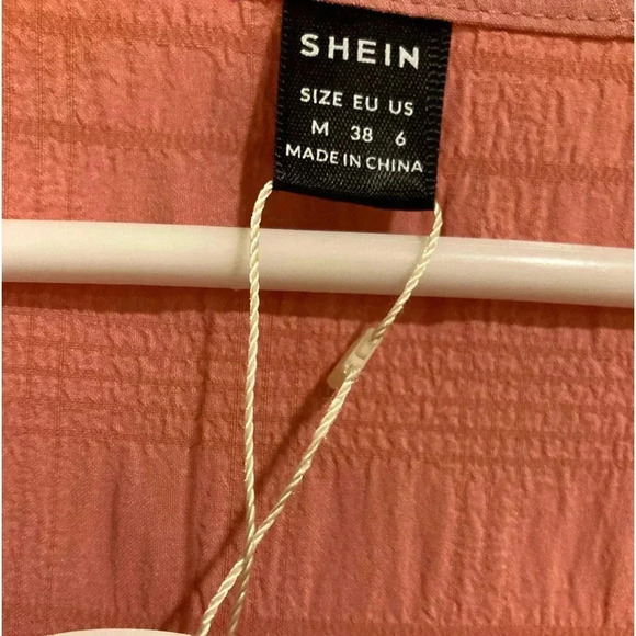 New SHEIN girls blouse Sz. Medium pink top NWT - Picture 3 of 6